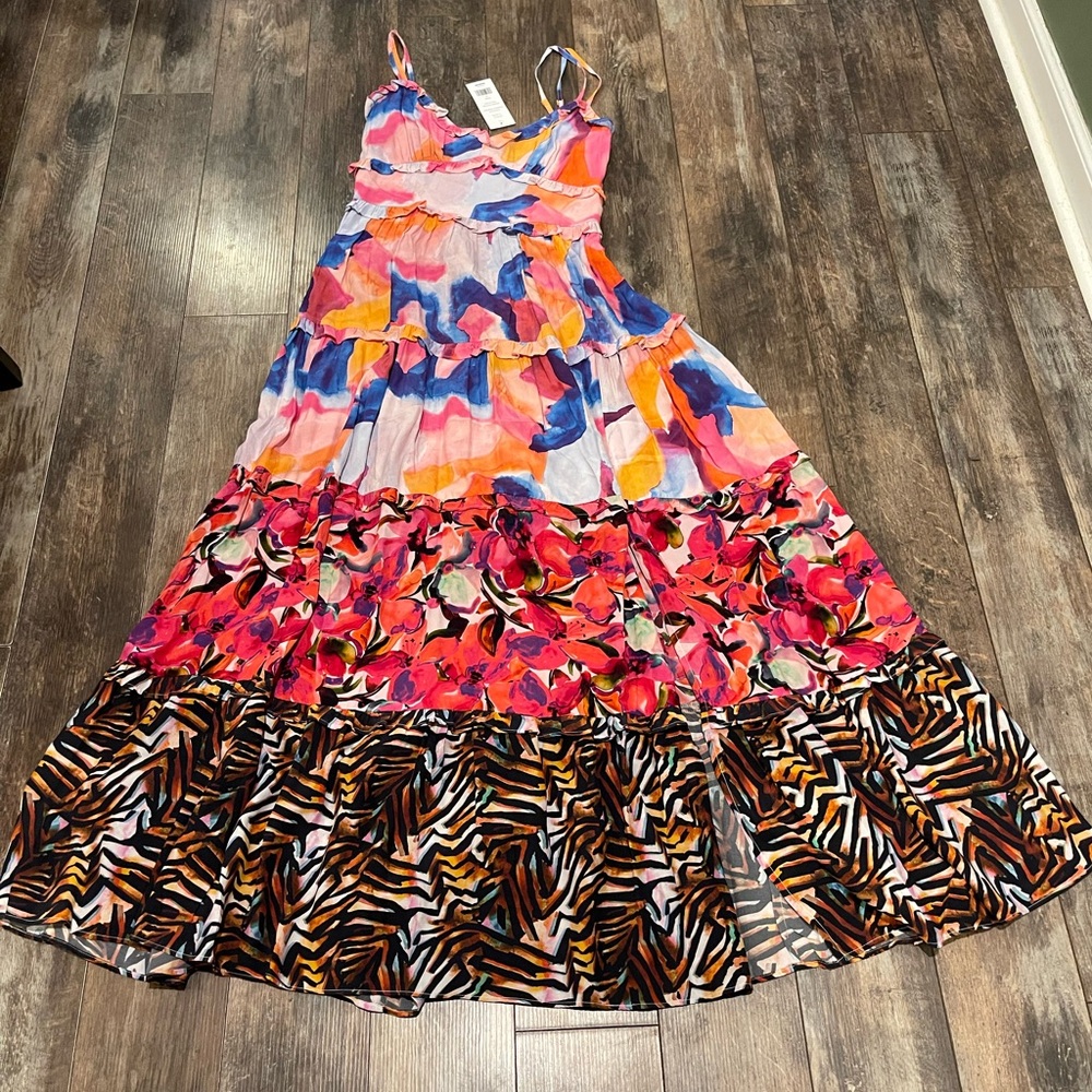 🌺French Connection Pink and Blue Dress